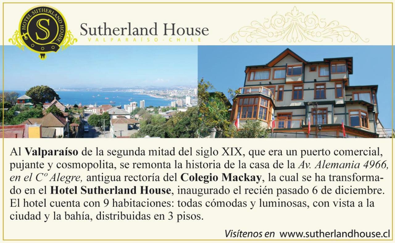 Sutherland House Valparaíso Exteriör bild